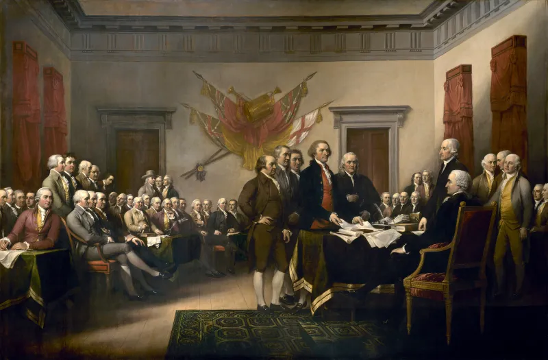 Declaration of Independence, John Trumbull, 1819